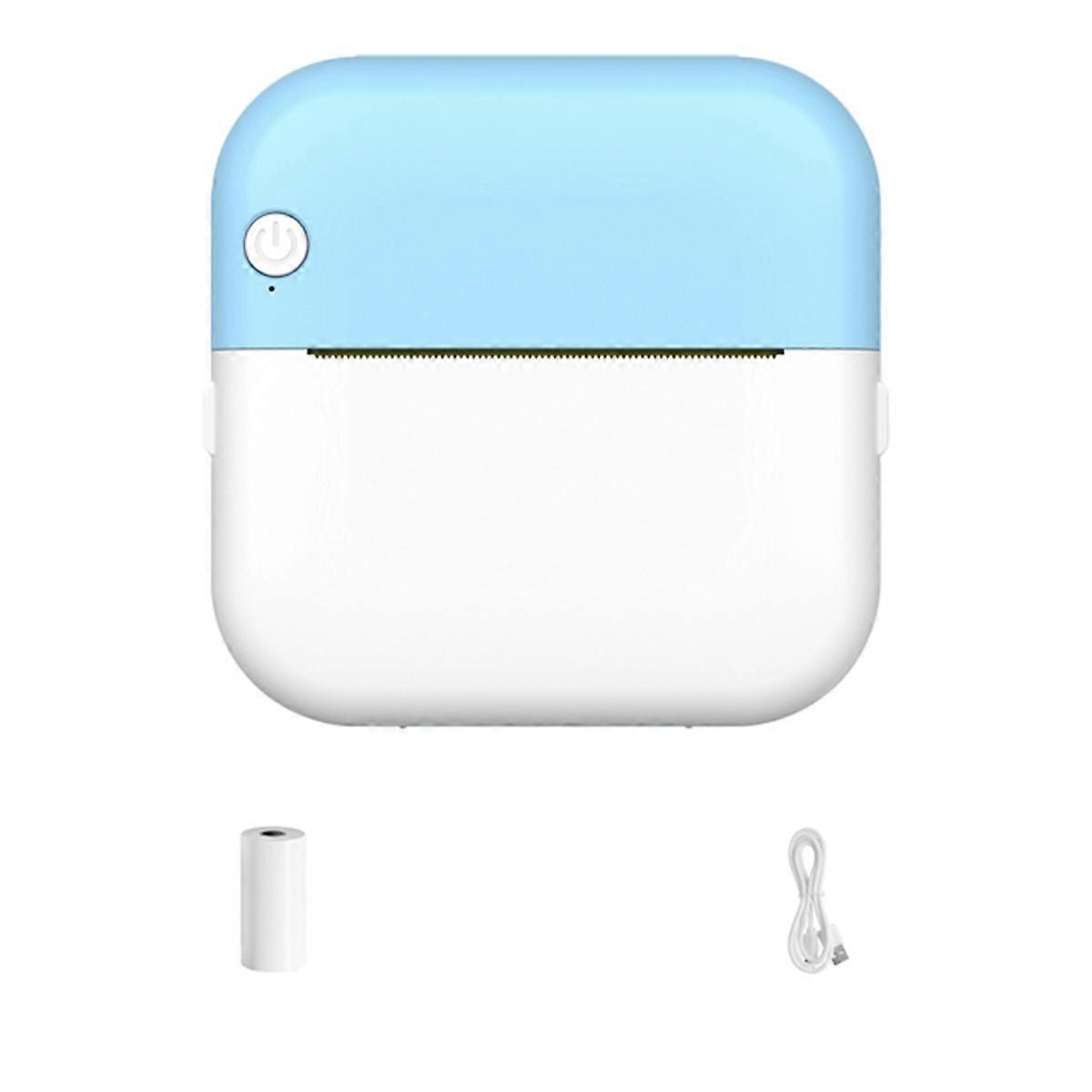 Portable Mini Pocket Printer Note Photo Label Memo Printing Blue