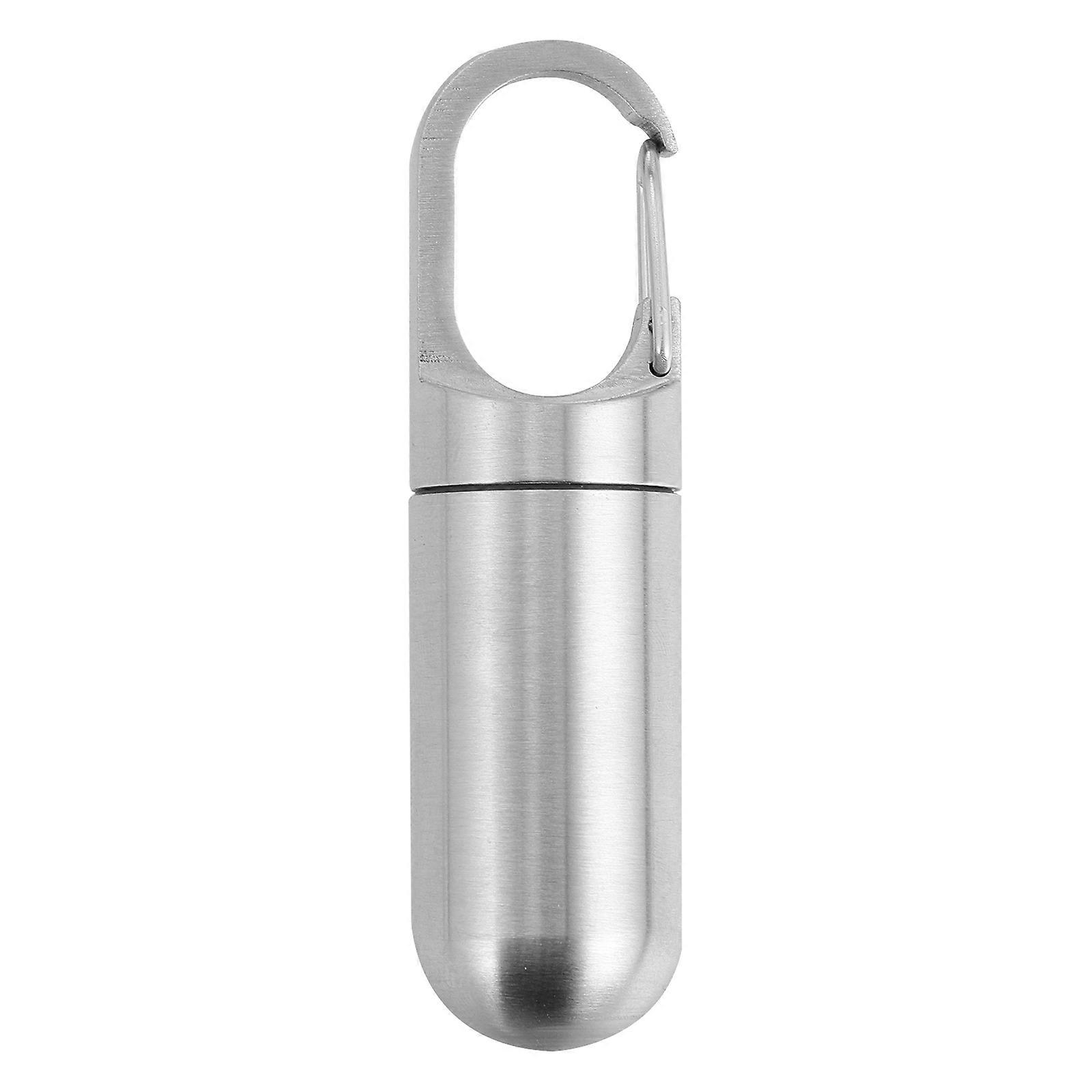 Waterproof Pill Box Metal Container for Storage 1Pcs Portable Capsule Holder