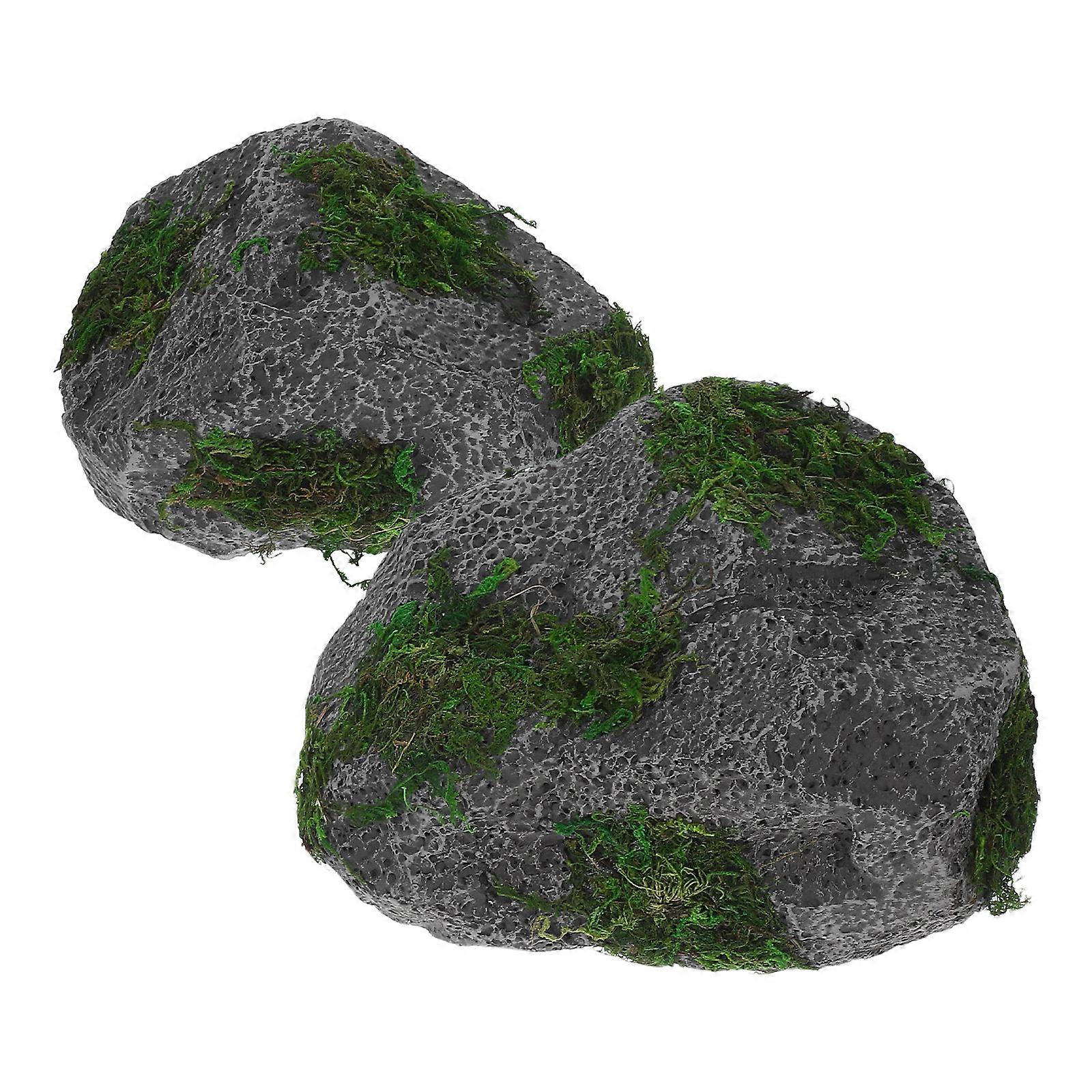 Realistic Artificial Rocks for Outdoor Decor Featuring 4Pcs Foam Rocks