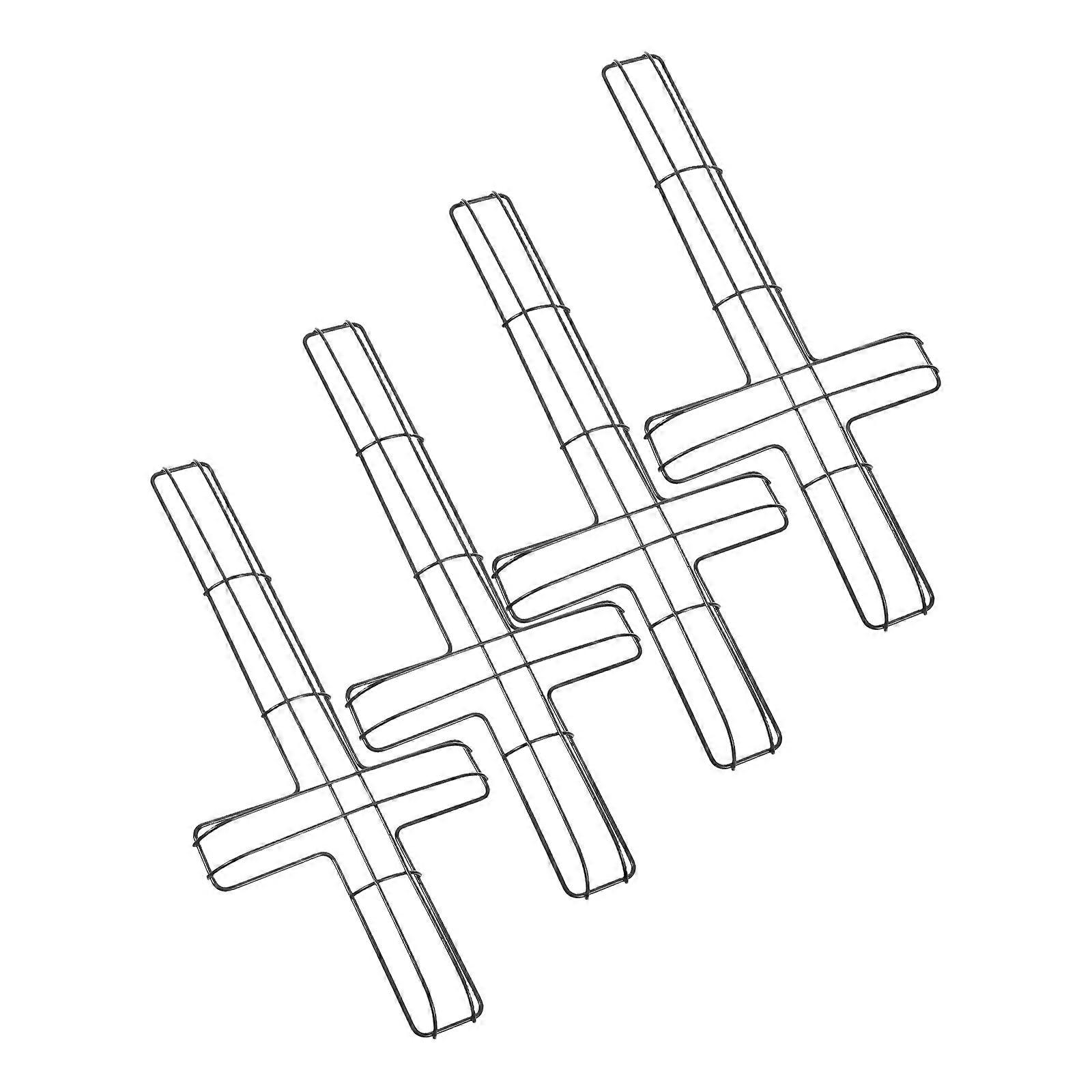 Metal Cross Wreath Frame DIY Wreath Form for 8Pcs Decoration