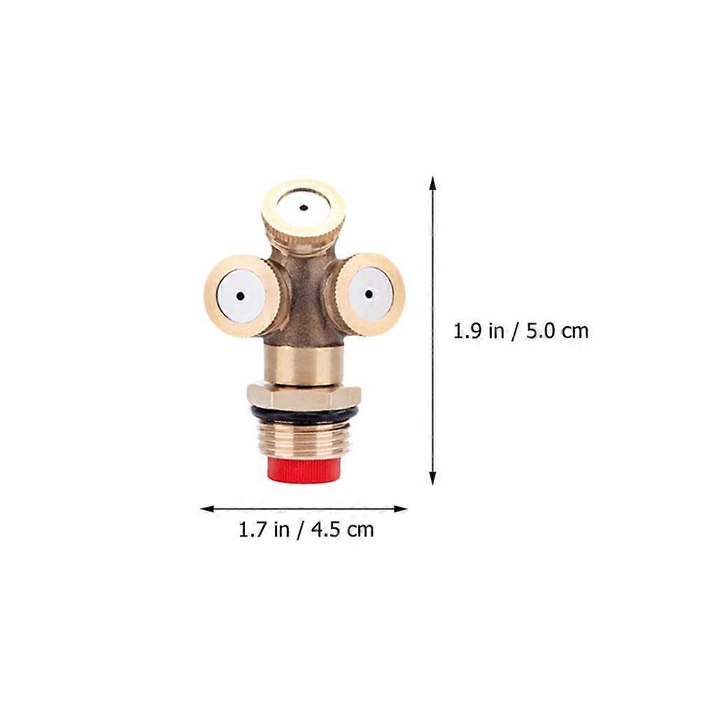 Brass Atomizing Spray Nozzle for Water Misting 10Pcs Outdoor Use