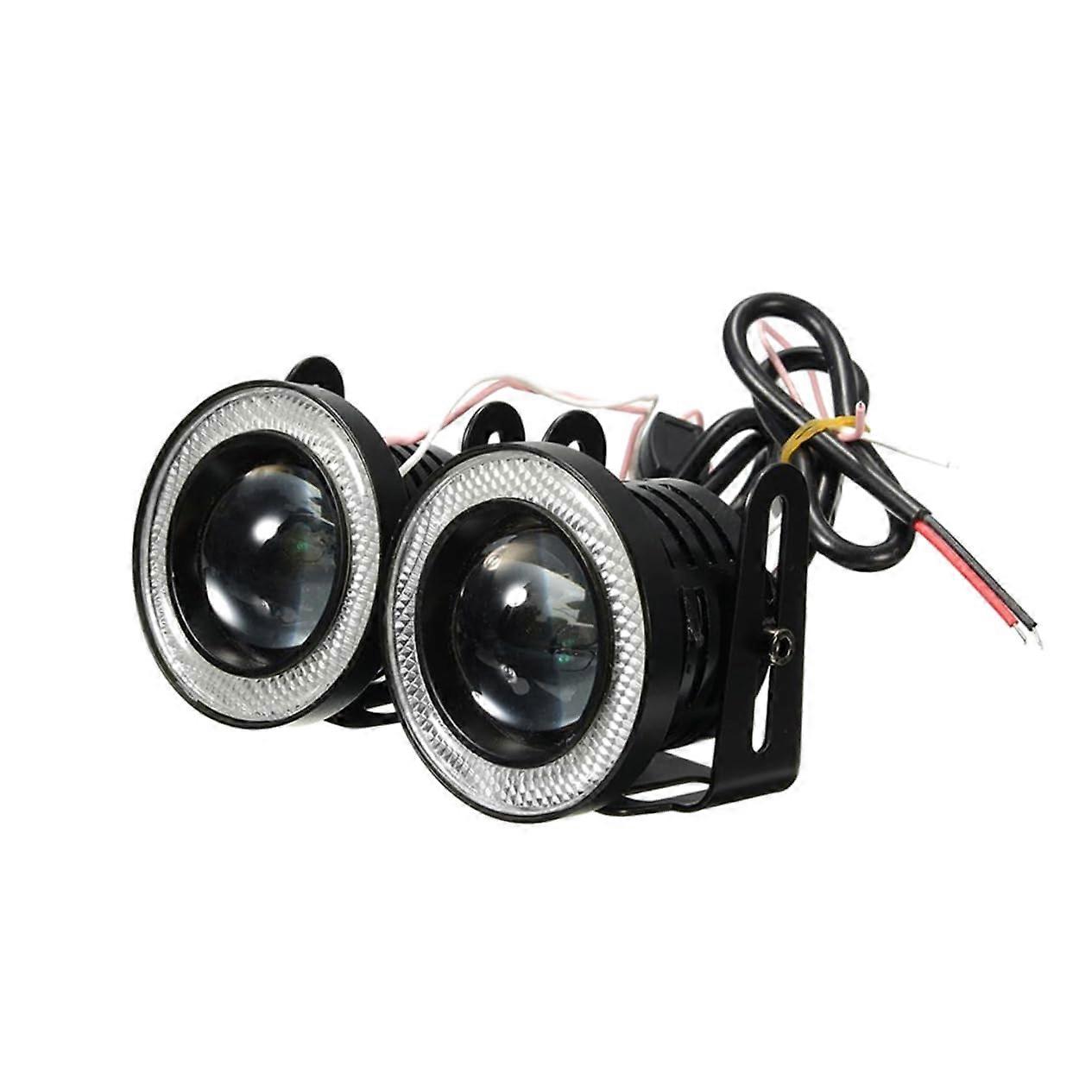 LED Angel Eyes Ring Lights Cob Headlight Bulbs For Car Ring Light 2 Pcs