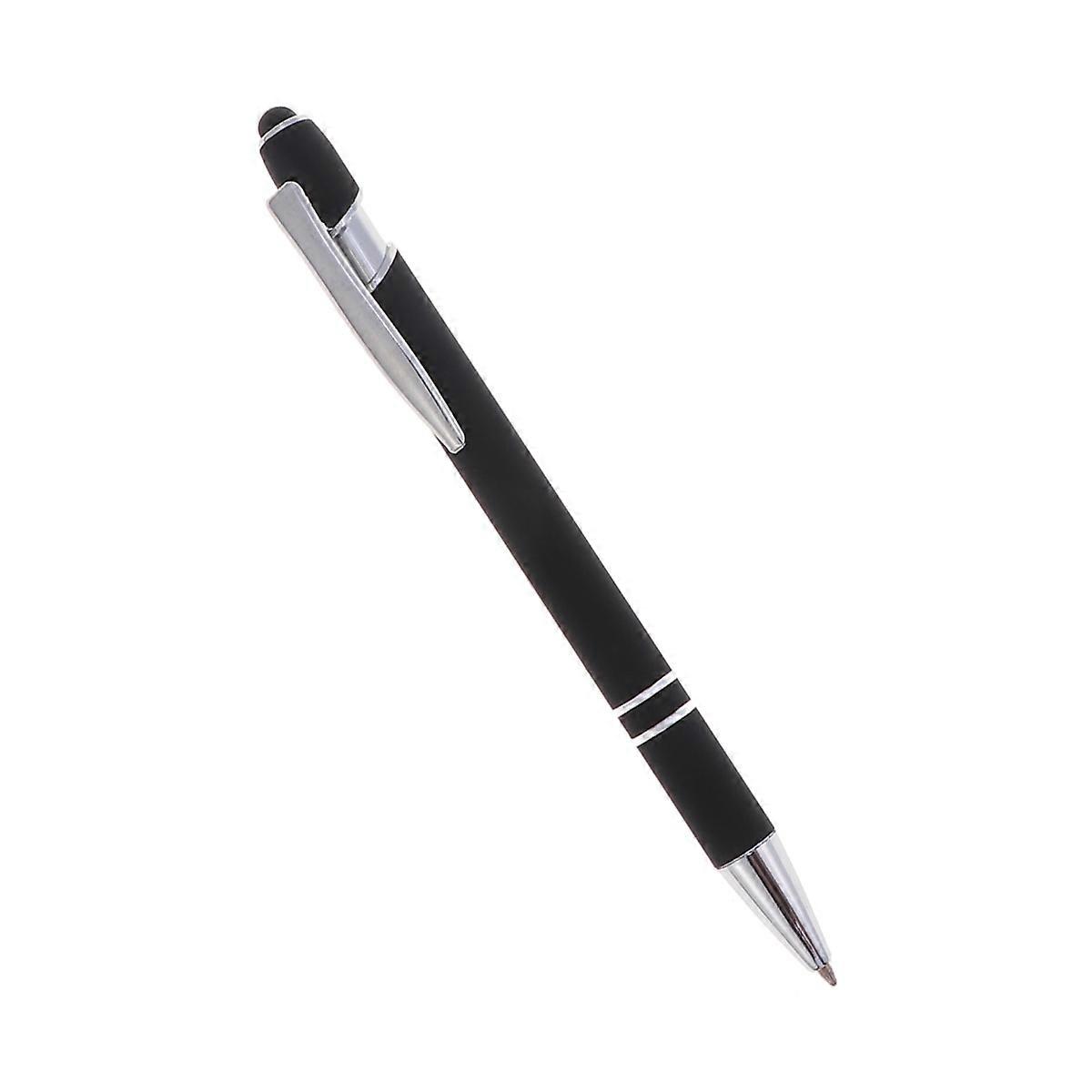Capacitive Pen Tip Metal 2-in-1 Multi-Function Click Ball Pen 2Pcs