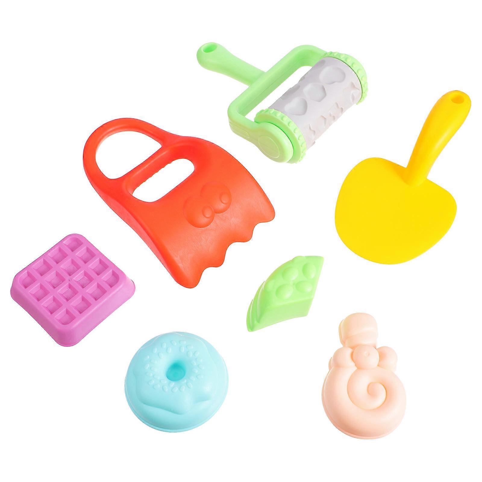 Kids Beach Toys Set 2 Sets 7Pcs Assorted Color Outdoor Play Ideal For Beach Games And School Activities