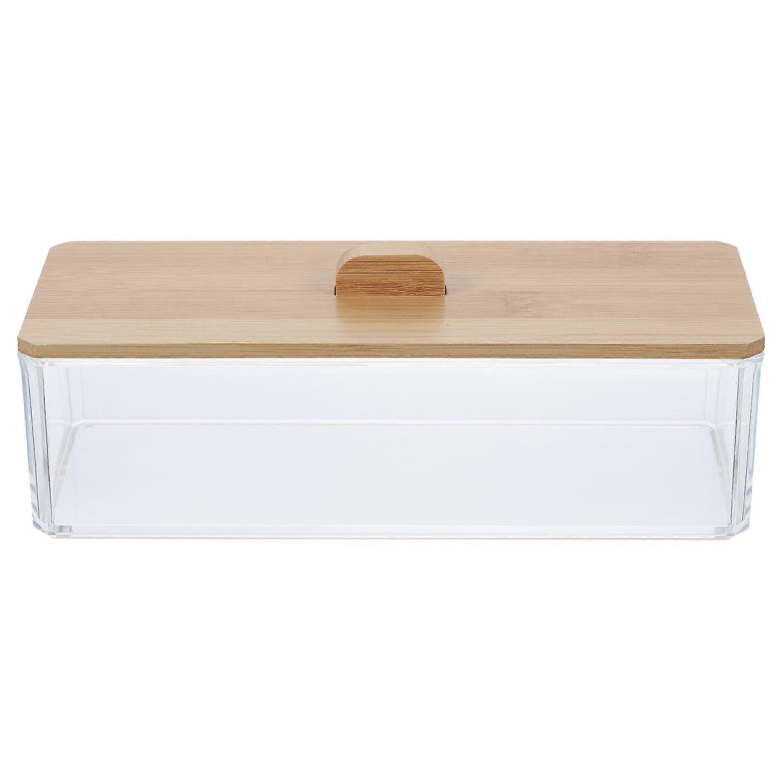 Transparent Tissue Box Acrylic Napkin Holder for Storage 4Pcs