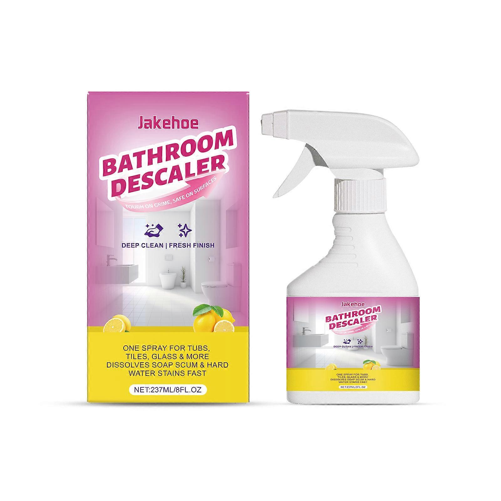 Σπρέι καθαρισμού αφαλάτωσης μπάνιου που αφαιρεί λεκέδες από νερό, καθαριστικό μπάνιου για καθαρισμό επιφανειών με άλατα 1