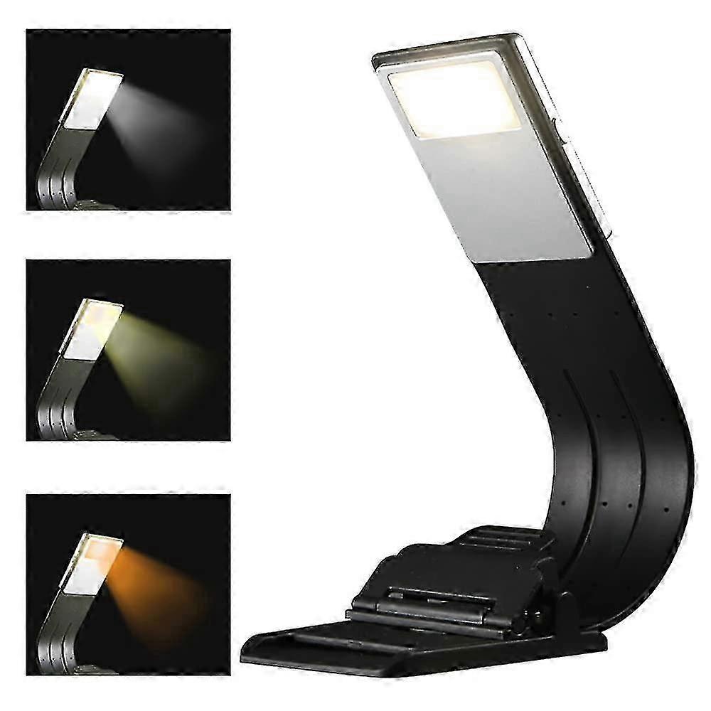 Reading Lamp Book Clamp Led Table Lamp Clamp Lamp, 3 Color Temperature Modes Reading Lamp Bed Book Lamp Reading Lamp Book Bendable Arms Reading Light