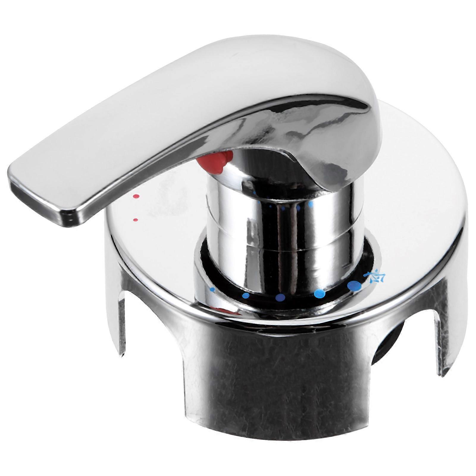 Shower Mixer Valve Bathroom Shower Handle for Bathing Use Silver Alloy