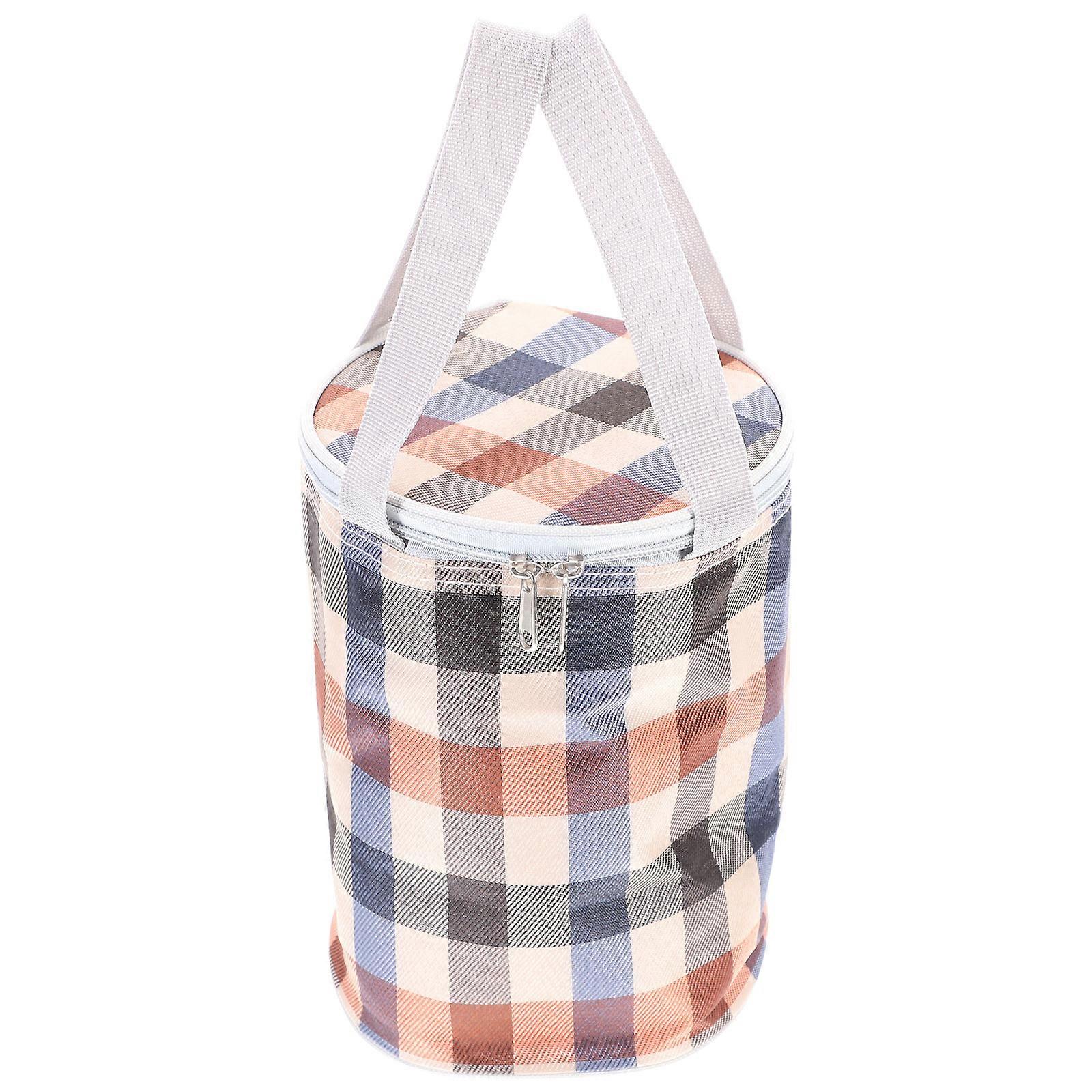 Portable Insulated Lunch Bag Handheld Bento Box For Daily Use 23X16CM Heat Preservation 3Pcs