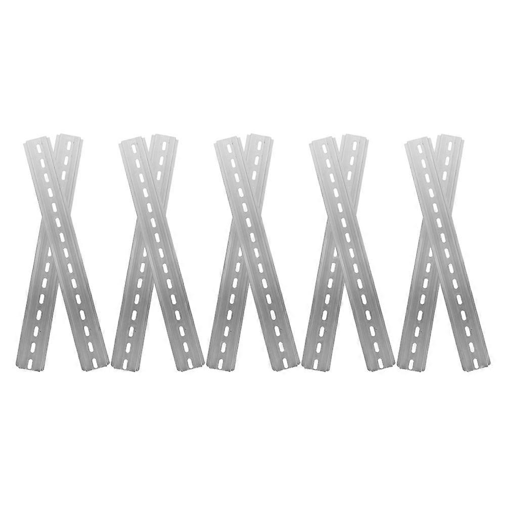 Slotted Din Rails 50 Pcs Aluminum Din Rails For Electricians And DIY Enthusiasts 7.86X1.38X0.28In Supporting Electronic Components