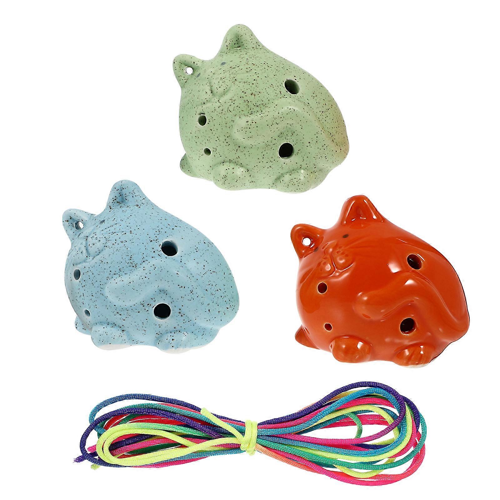 Beginner Ocarina Kids 6 Holes Ocarina Set for Practice and Entertainment 6Pcs