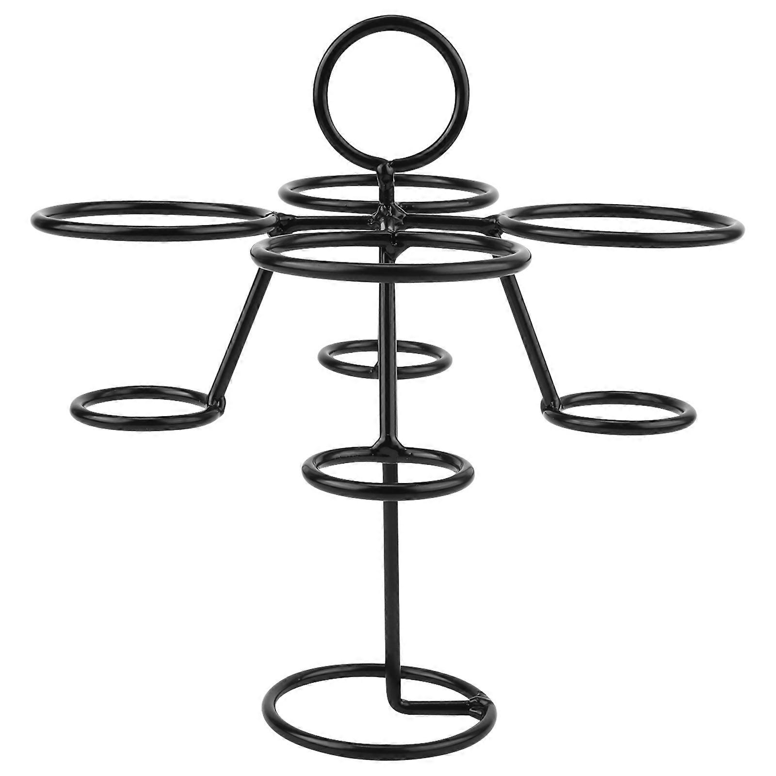 Cupcake Storage Holder Wrought Iron for Bakery Black Mini Cone Shape 1Pcs