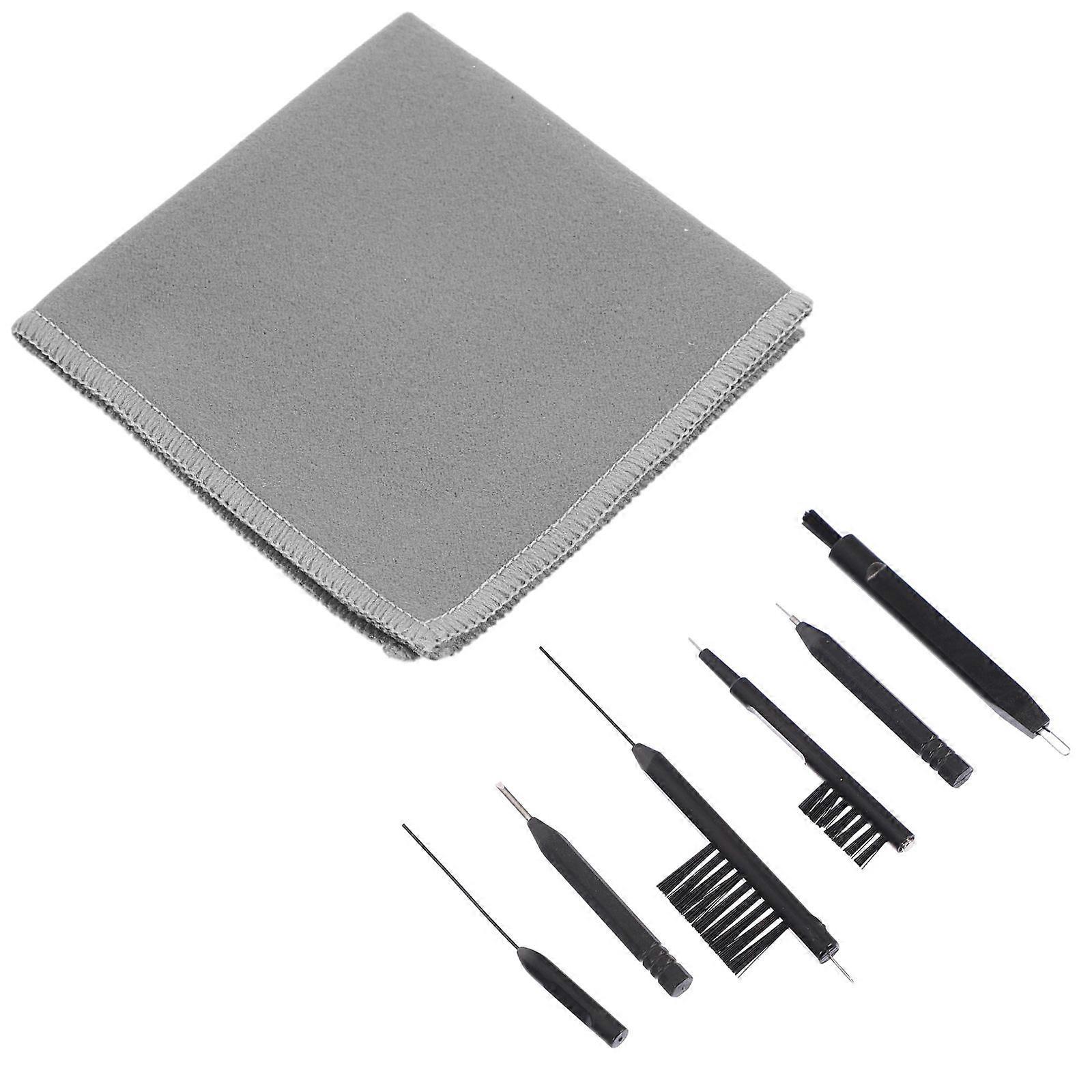 Practical 7Pcs Hearing Aid Cleaning Accessory Set Universal Tool For Care Maintenance Multi Color Durable PVC