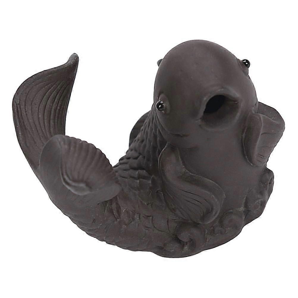 Carp Statue Decor Tea Tray Ornament for Decor 4Pcs Set