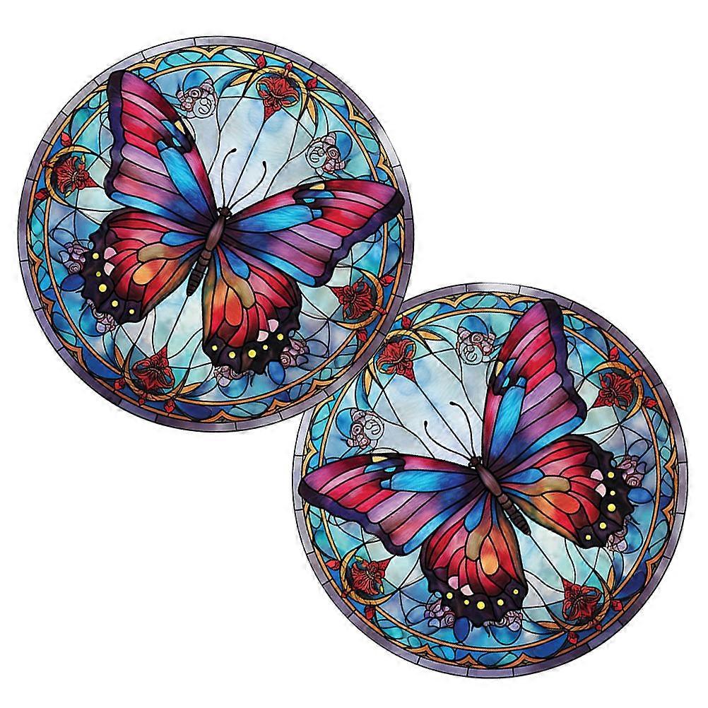 10 Pcs Butterfly Cling Window Decoration Multi Color Great for Summer Use Ideal for Windows and Glass Doors Provides Bird Collision Prevention