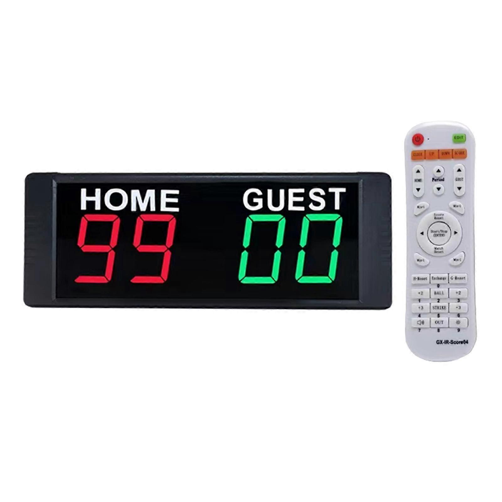 Portable Remote Control Wall Mount Basketball Scoreboard Convenient and Easy to