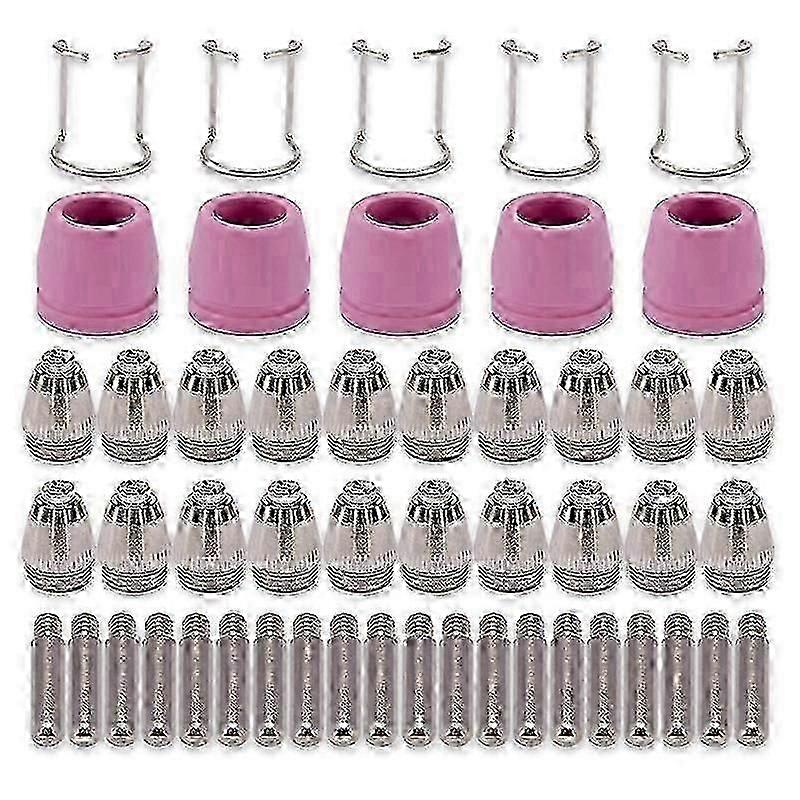Ag60 Sg-55 Wsd-60 Plasma Cutter Cutting Torch Tip Nozzles Consumables Kit Plasma Cutter Accessories 50pk