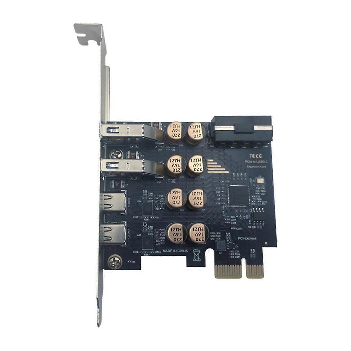 PCI Card 4x USB 3.0 + Type-C 5Gbps for Desktop 4PIN