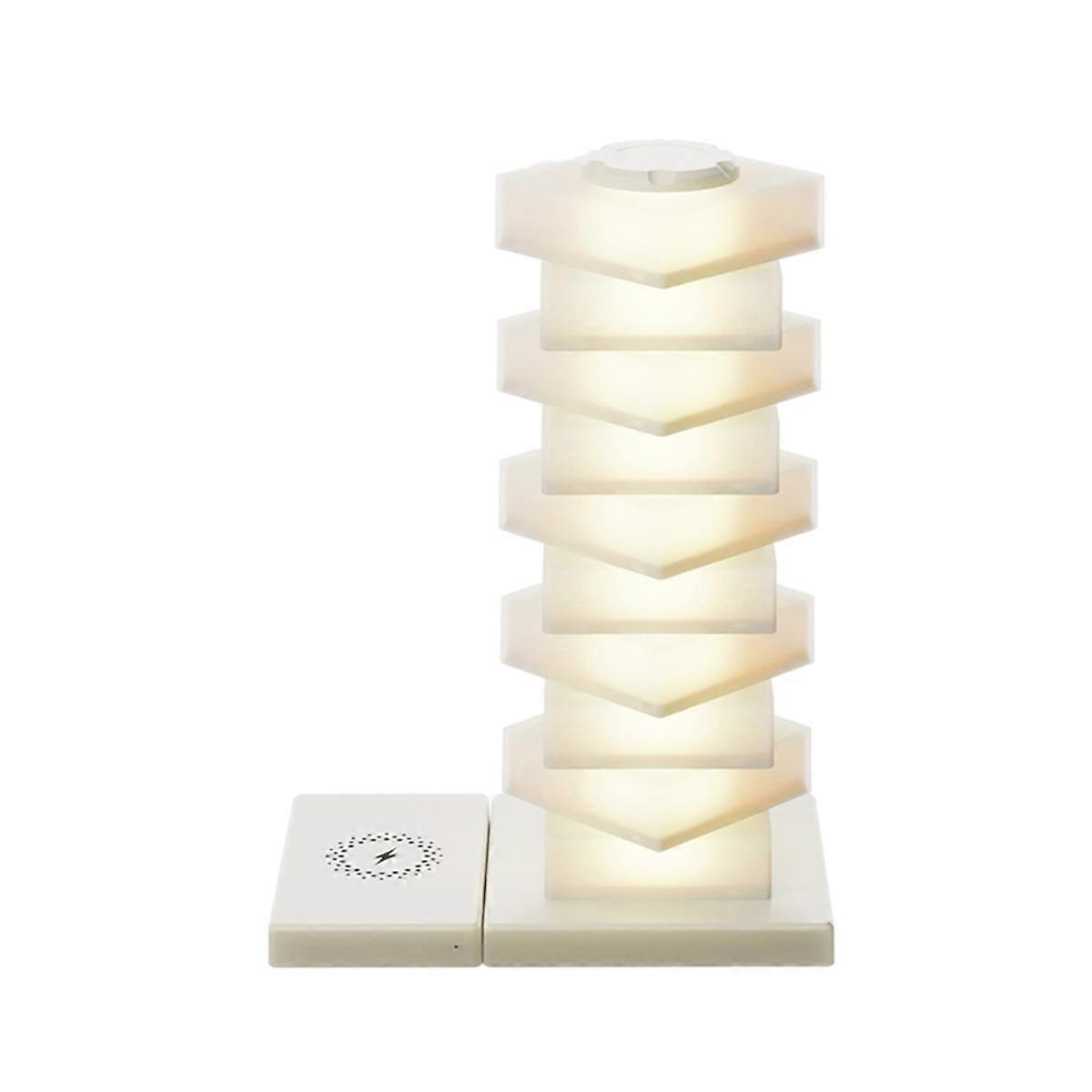 LED Bedside Table Lamp Wireless Charger Night Light Ambient Light RGB