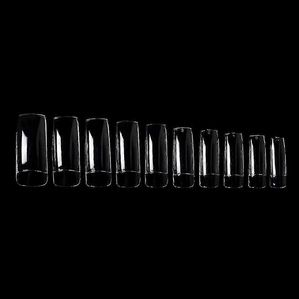 Nail Tips Square,100pcs Press On Nail Clear Fake Nail Tips With Box