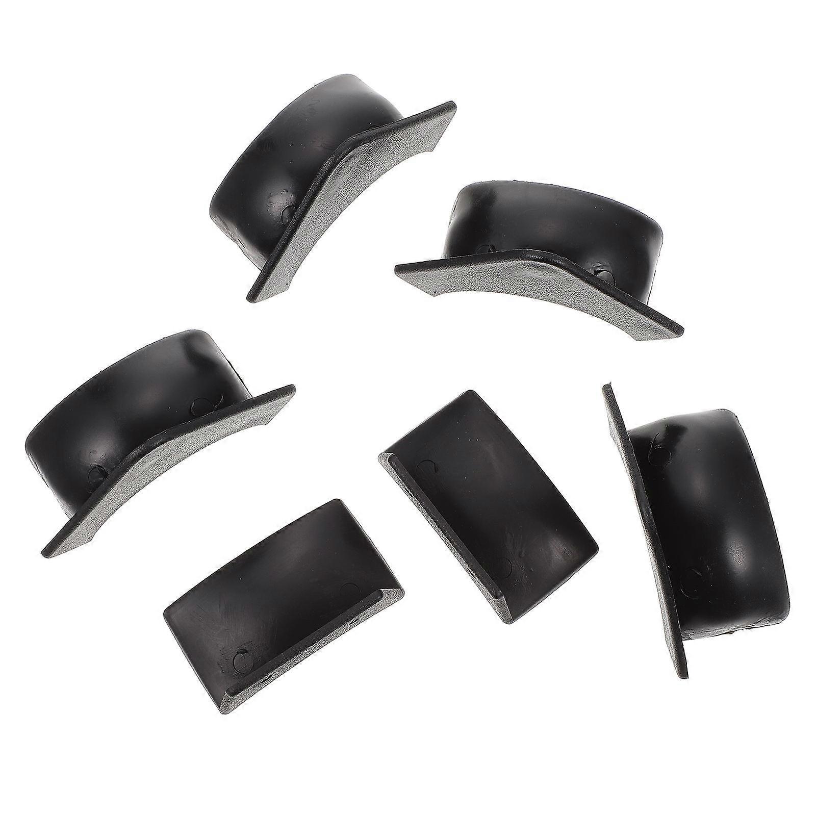 Pool Table Pocket Liner for Sports with 2Sets Durable Plastic Accessories Black