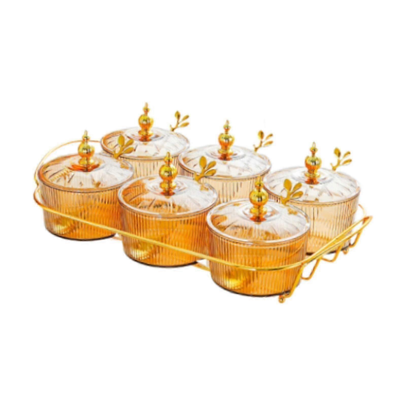 Nordic Serving Plate with Lid for Dried Fruits, Nuts, Candy, Snack Tray for Appetizers, Party & Dining Table 25-26