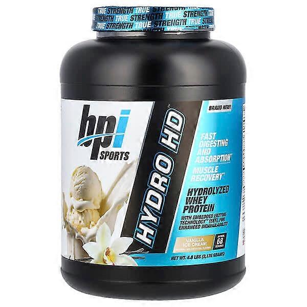 BPI Sports, Hydro HDÃ¢ÂÂ¢, Hydrolyzed Whey Protein, Vanilla Ice Cream, 4.8 lbs (2,176 g)