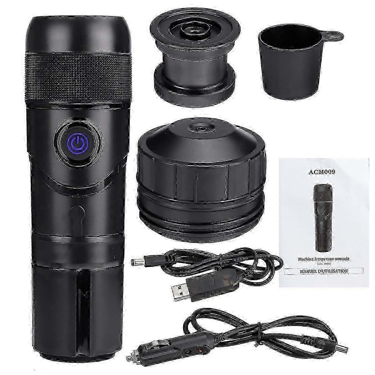 portable Italian coffee maker, automatic coffee machines, espresso machine, Compatible with nespresso dolce gusto ground coffee capsules, 60ml, 80W, c