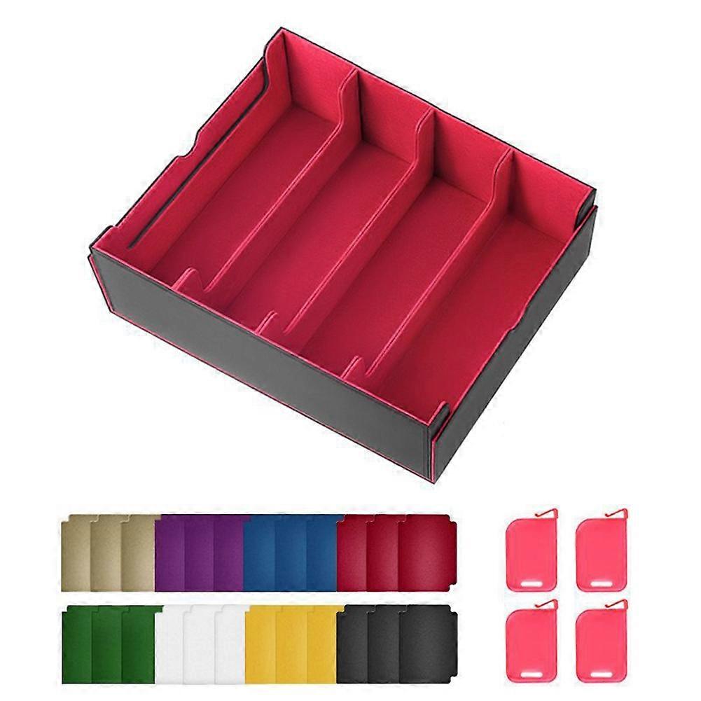 Upgrade Card Storage Box,Fits 2400+ Single Sleeved Cards C