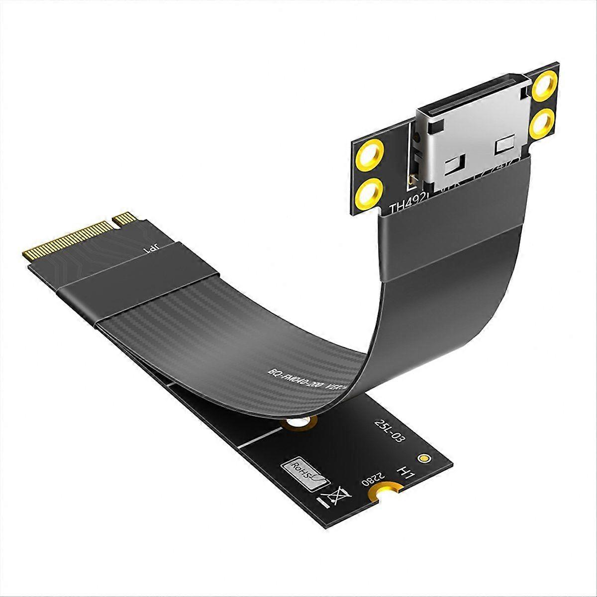 M.2 NVME to Oculink 4i Extension Cable for SSD Graphics Card M2 M Key to SFF-8612 Adapter