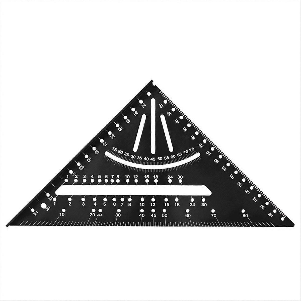 Woodworking triangle ruler special right angle ruler black