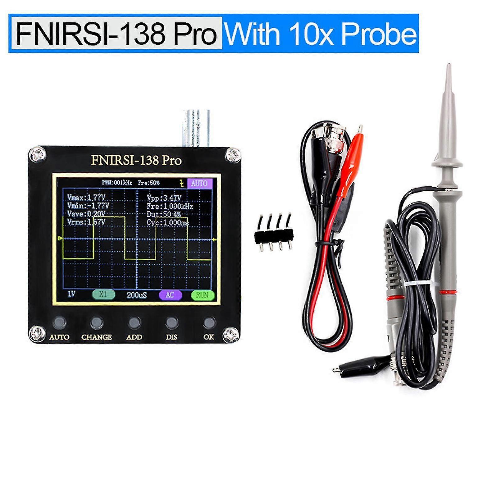 FNIRSI-138 PRO Digital Handheld Oscilloscope 2.5MSa/s 200KHz Analog Bandwidth FT