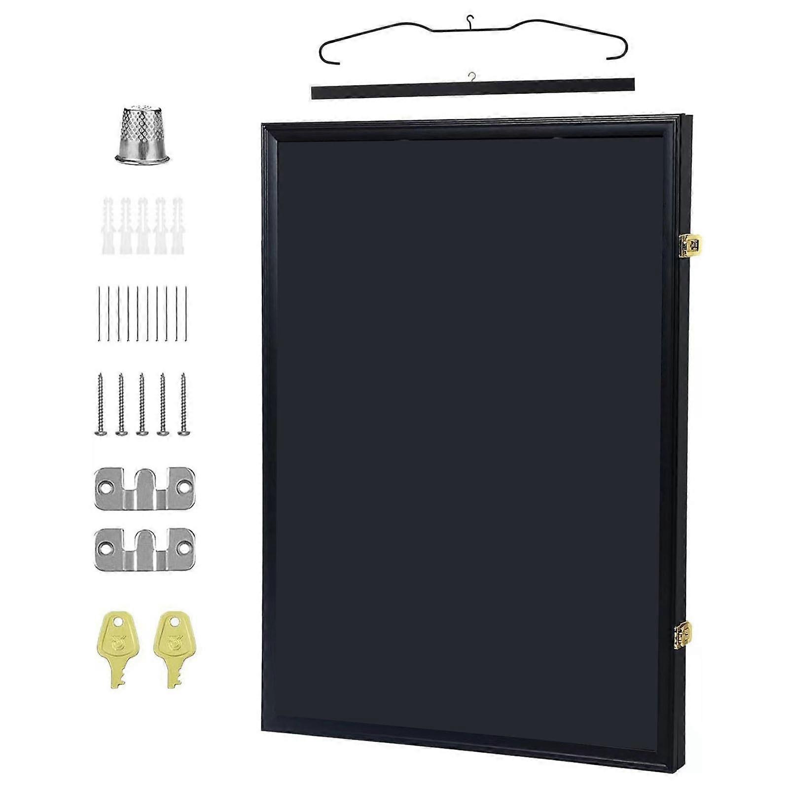 Lockable Jerseys Display Frame Case Practical Jerseys Display Frame Case Elegant Shadow Box for Sports Memorabilia Multicolor