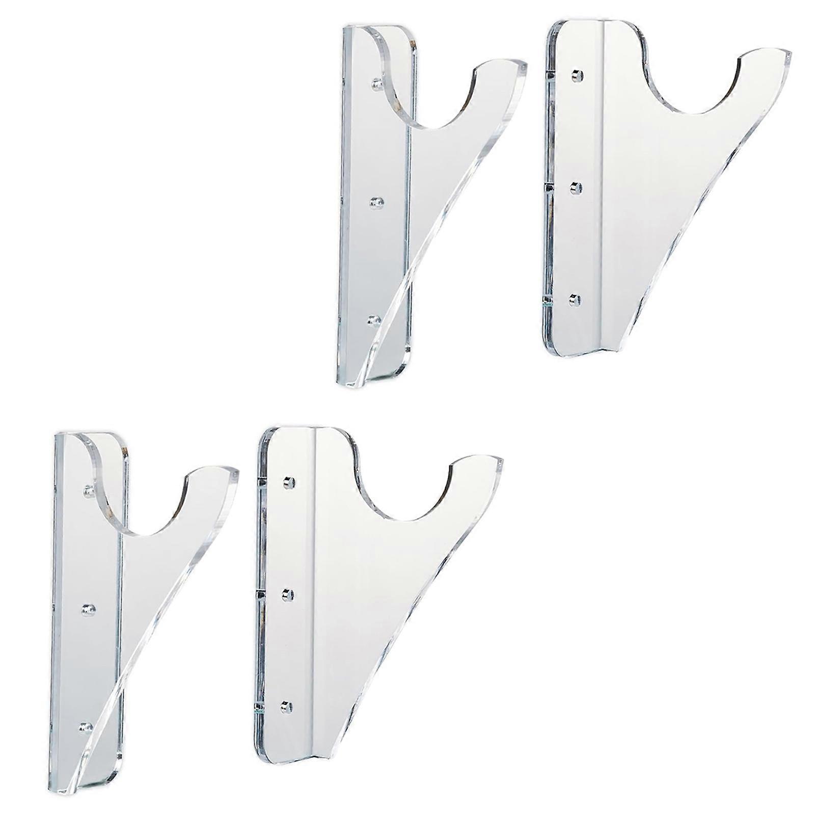 Wall Mounted Acrylic Swords Rack Functional Swords Wall Shelf Acrylic Display for Organized Light Sabers Storage Multicolor