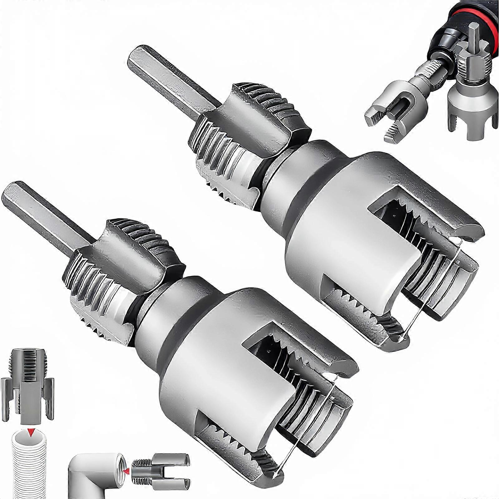 כלי לייצור חוטי PVC למקדחה חשמלית משחיל צינור PVC פותחן חוט צינור מים לאביזרי תיקון ביתיים צבעוני