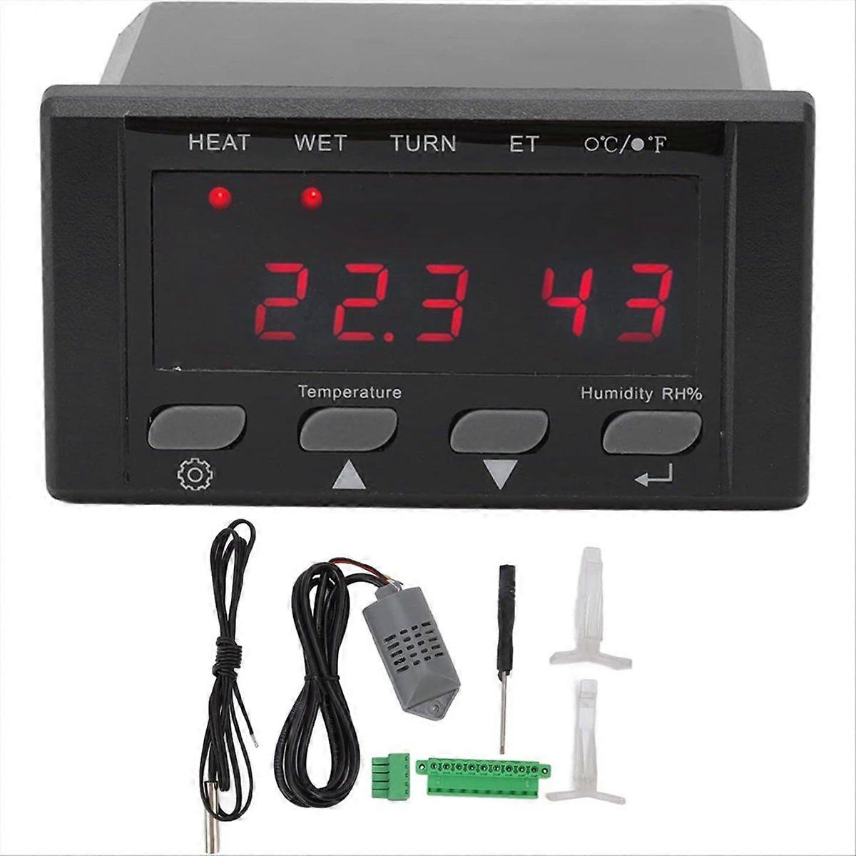 HT-10 Egg Incubator Temperature Controller, 220V/110V Full Automatic Control Incubator Temp Humidit