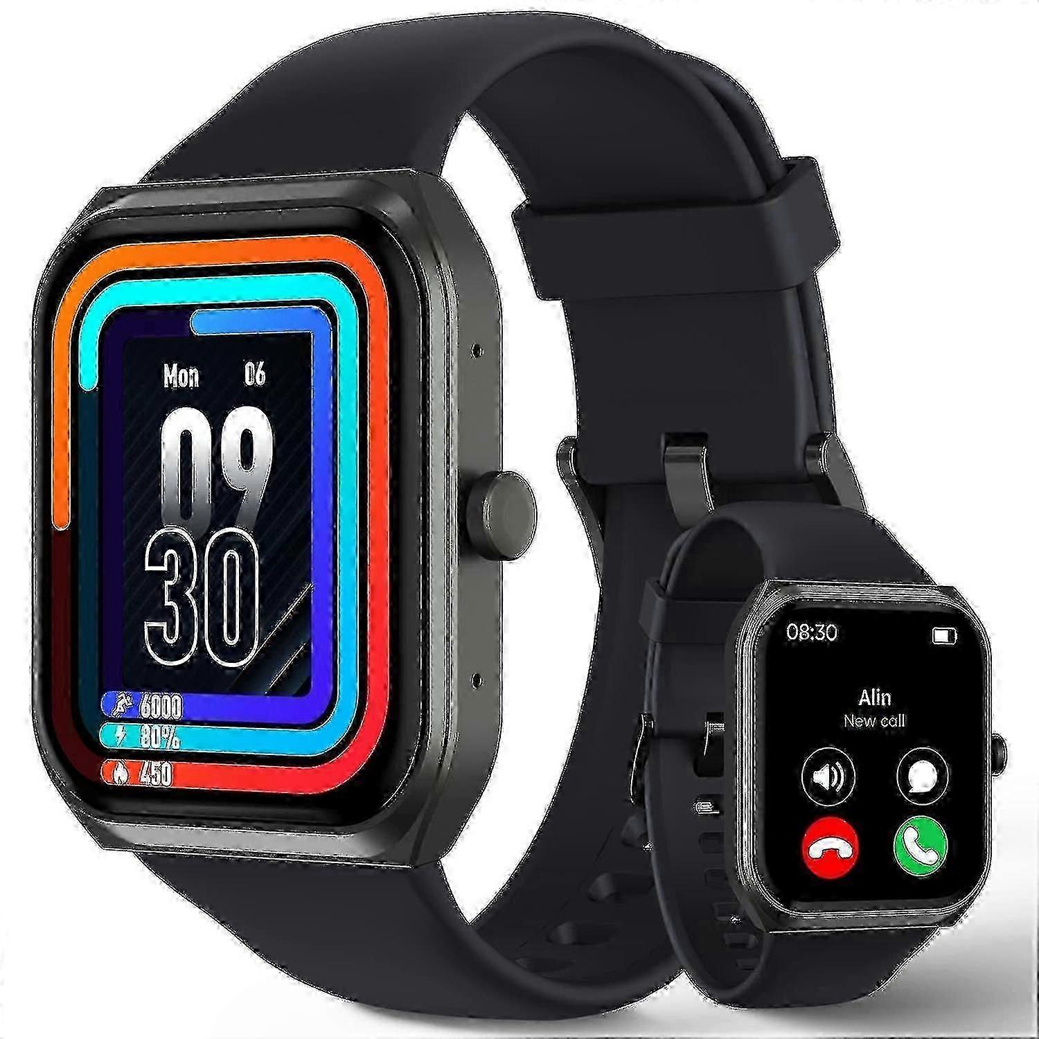 Smart Watch - 1.91 Inch Screen Smart Watch with Heart Rate Monitor, Sleep Tracker, Voice Assistant