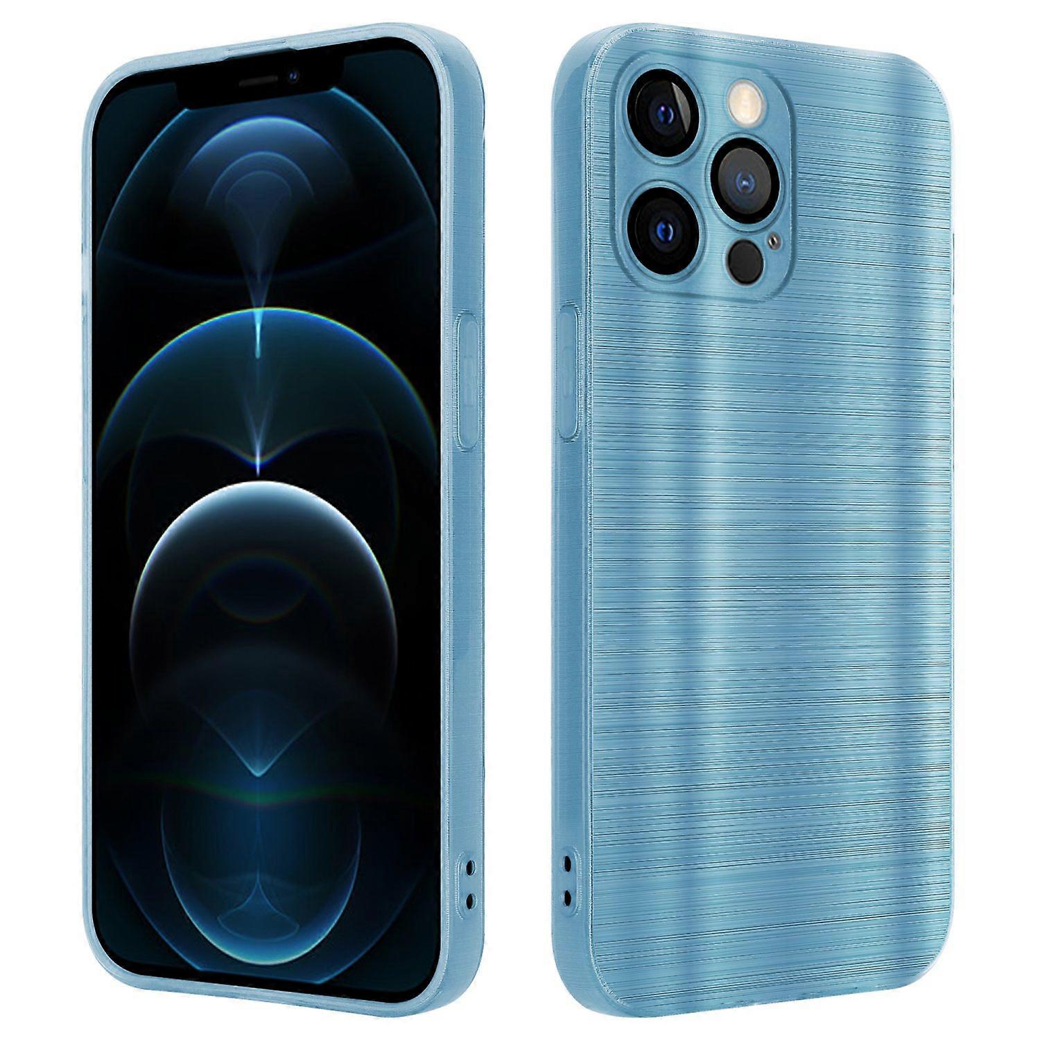 iPhone 12 PRO Protective Case - Brushed Design with Camera Protector