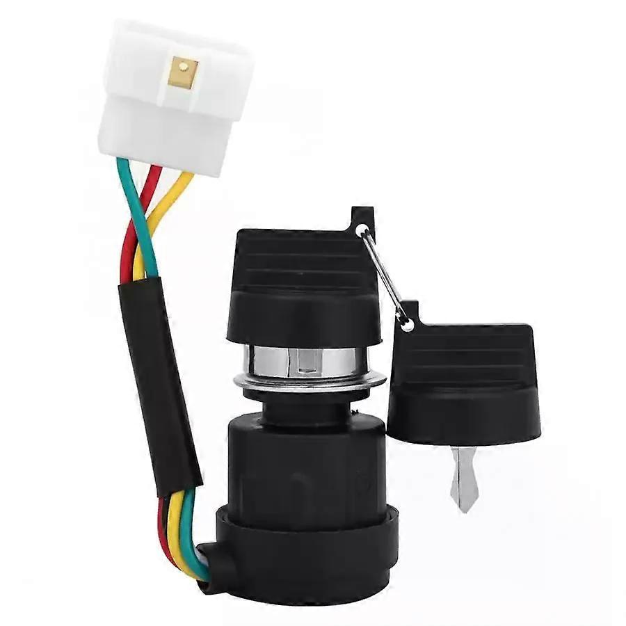 Gas Generator Ignition Key Switch 5 Wires Start Switch Lock Key For 178F/186F Cooled Engine Tiller Replacement Parts