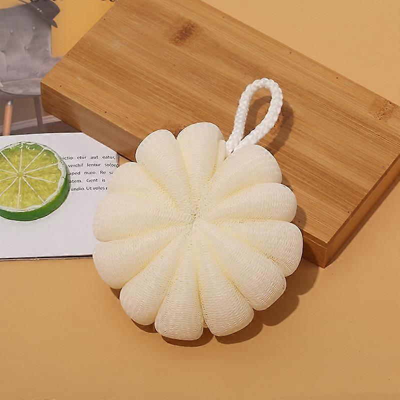 1 db fehér kefe testszivacs kefe fürdőszivacs testradír eszközök 50 g fürdőzuhany testradír könnyen tisztítható PE fürdőgolyó