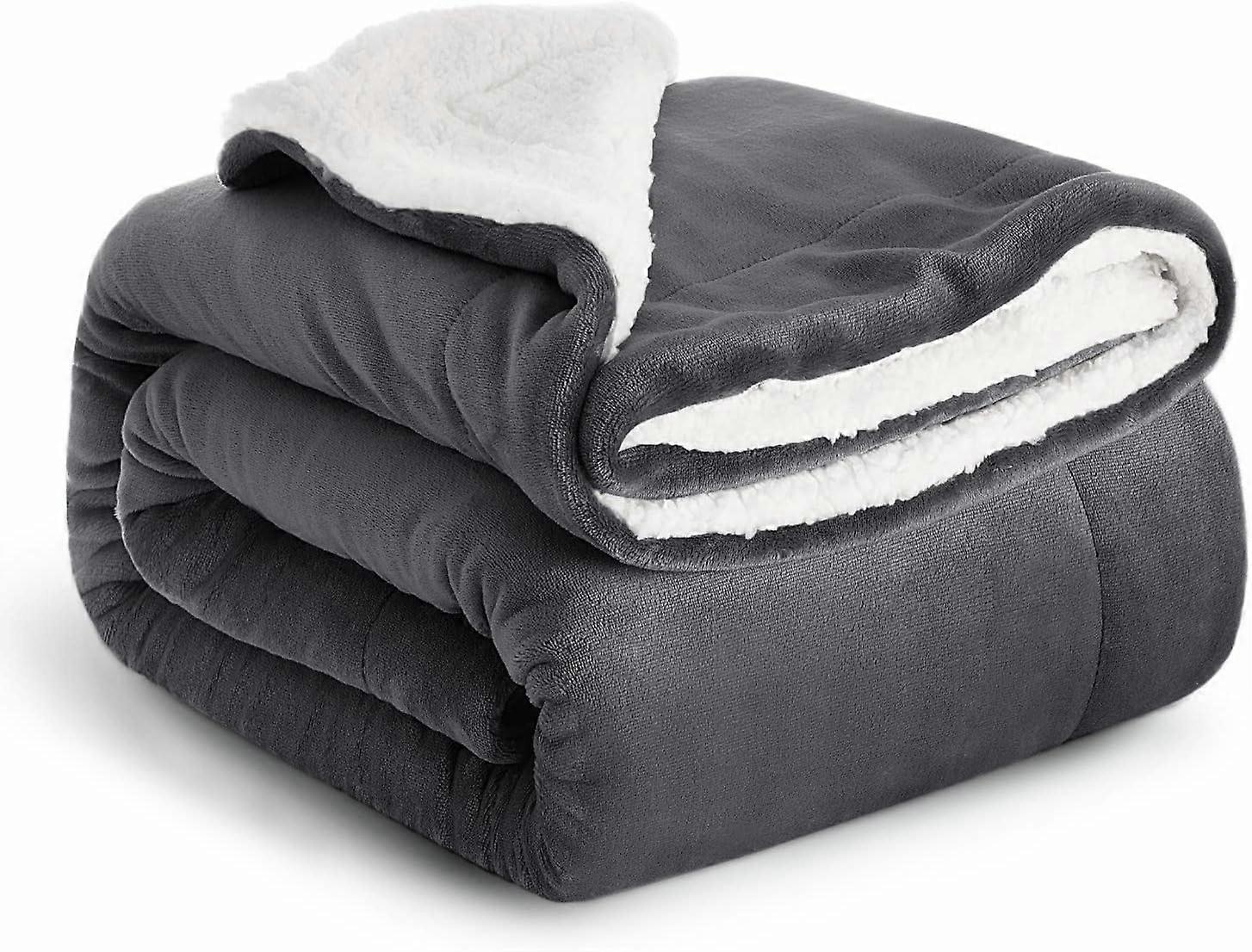 Blanket Bed Throws Blankets For Sofas Soft Fluffy Thick Blanket Reversible Microfiber Throw