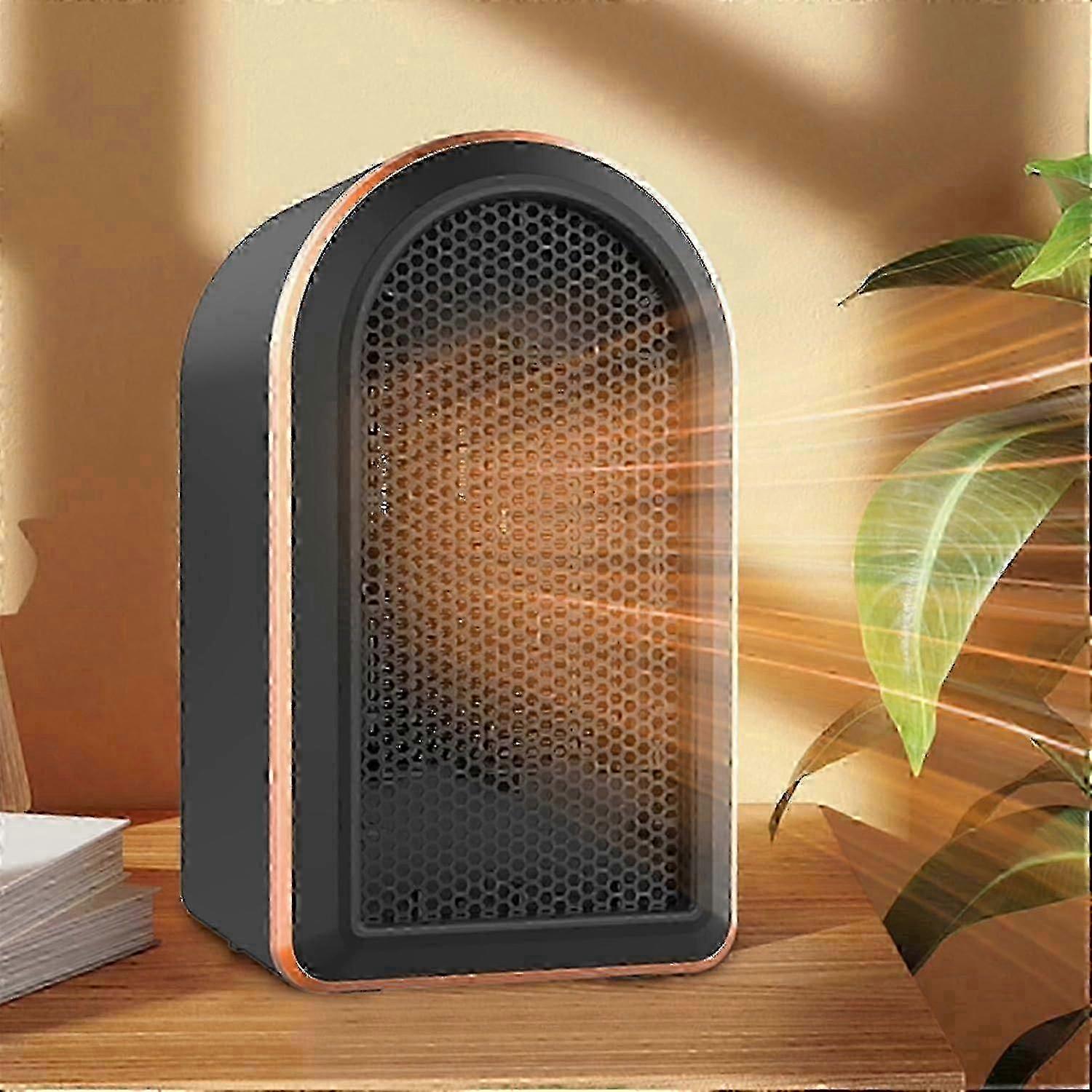 350W USB Powered Space Heater Fan, a Portable Fan with Fast Heating and a Thermostat for Home