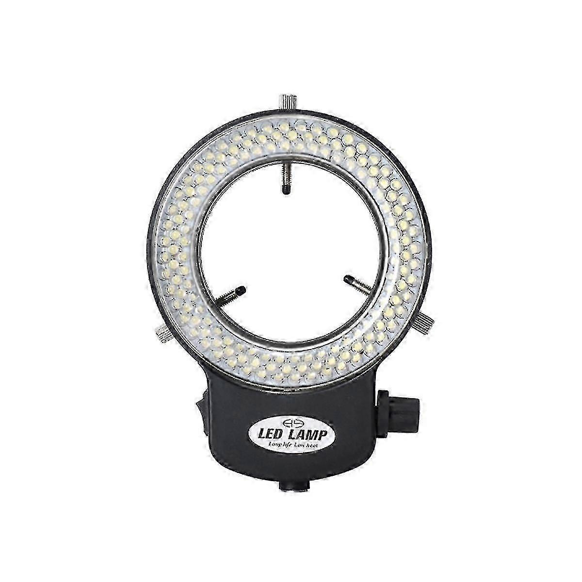 Adjustable 144 LED Ring Light for Microscopes, Industrial Microscope Illuminator with Dimmable Beads for Lab Equipment