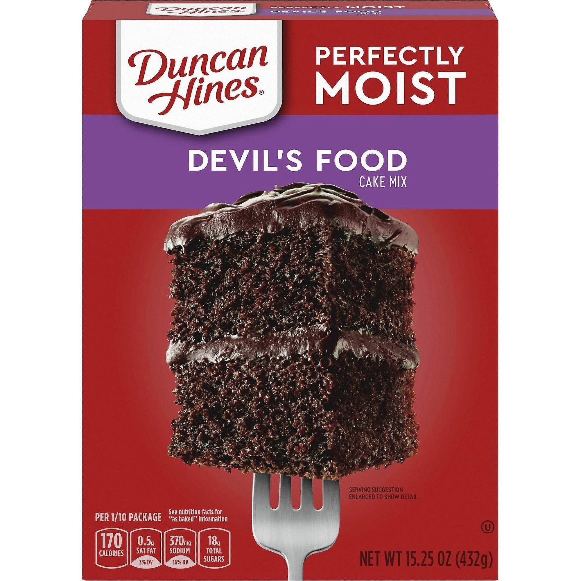 Duncan Hines Devils Food Cake Mix, 16.5 Oz