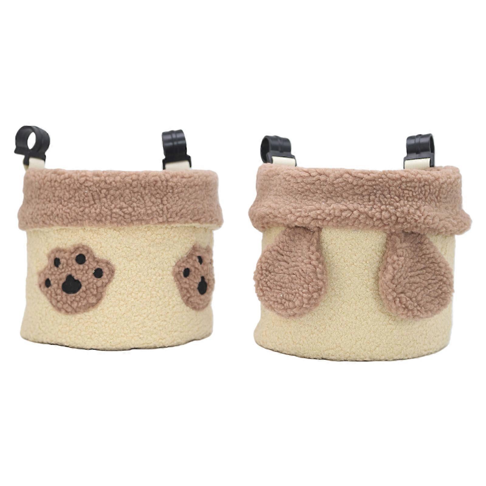 2 Piece/set Baby Bed Storage Hanging Bag Feature Tear Resistant Fabric And No Tool Needed Secured Hook Design Multicolor