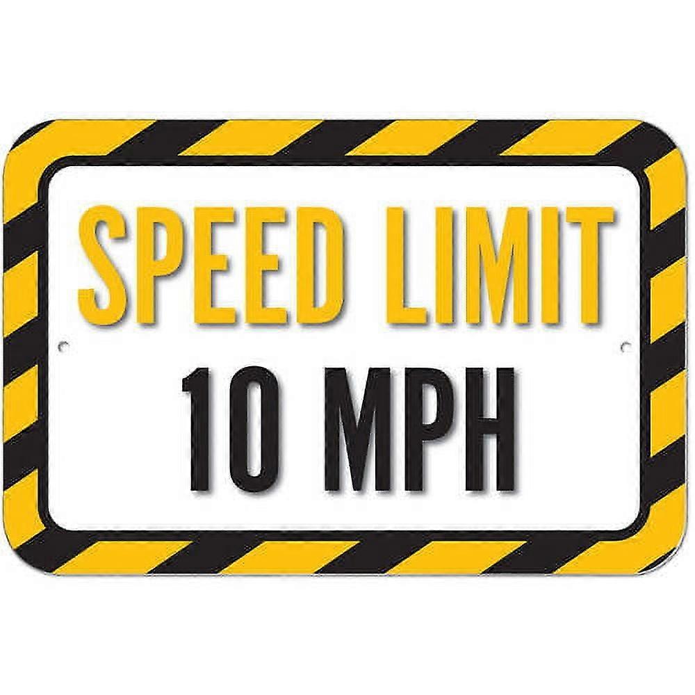 Señal de límite de velocidad de 10 MPH