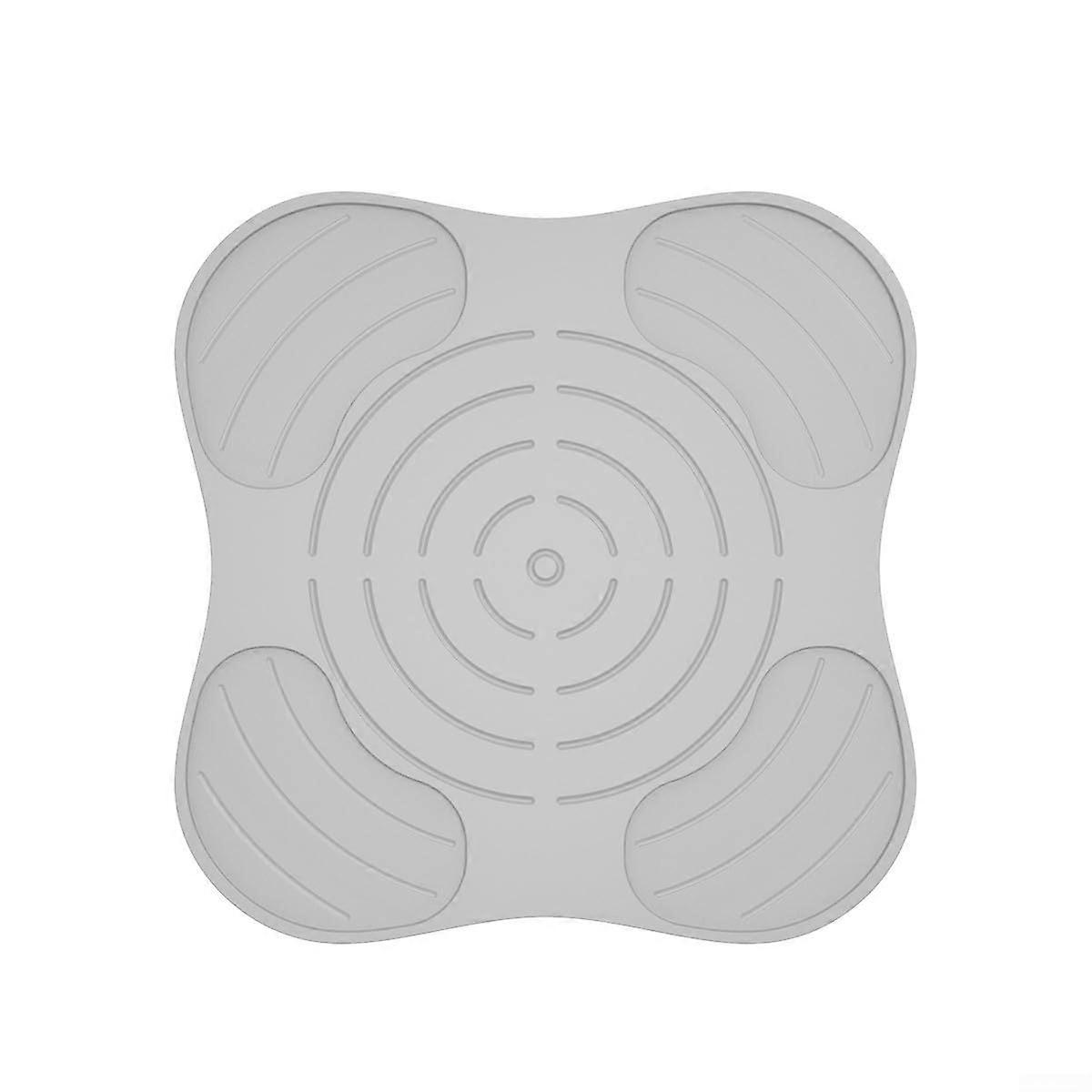 Silicone Counter Mat with Non Slip Surface for Kitchen Appliance Protection, Gray