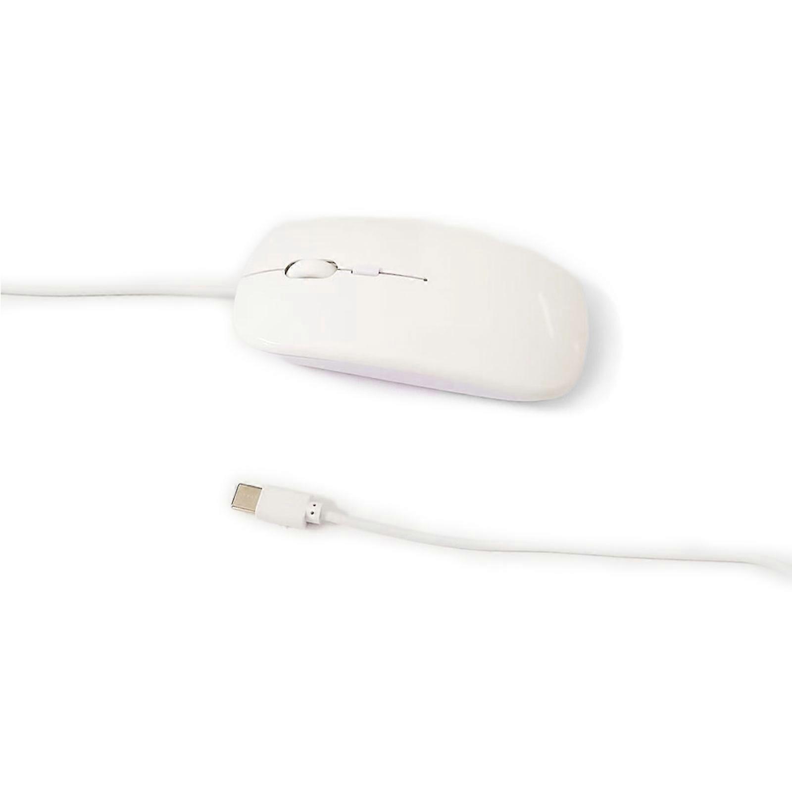 USB Type C Quiet Clicks Mouse Precise Opticaled Tracking Lightweight Ergonomic Multiple Device Support  White
