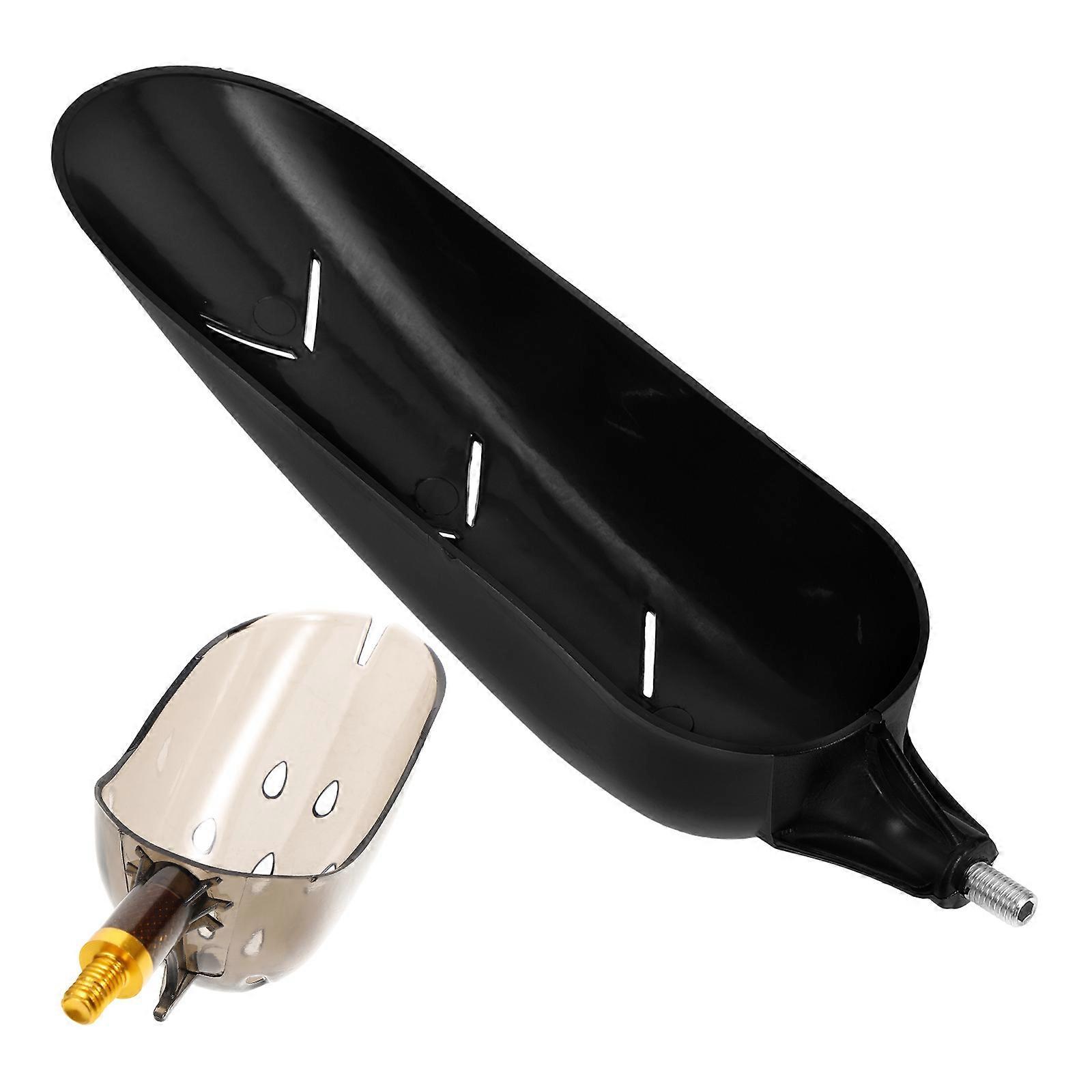 Bait Throwing Scoops Fishing Lures Holder with Replaceable Heads 2Pcs