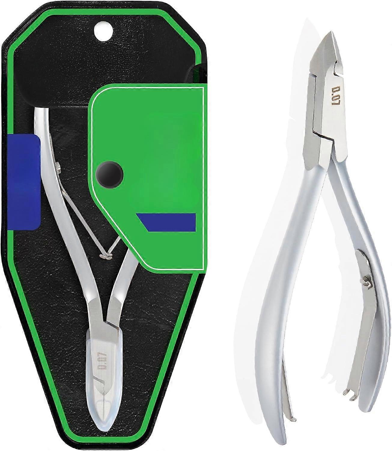 Cuticle Nipper - D-07 JAW 14 | Stainless Steel | Durable and compatible with Sharp | Ergonomic Design | Grey Plated | Ideal for Salons and Home Use